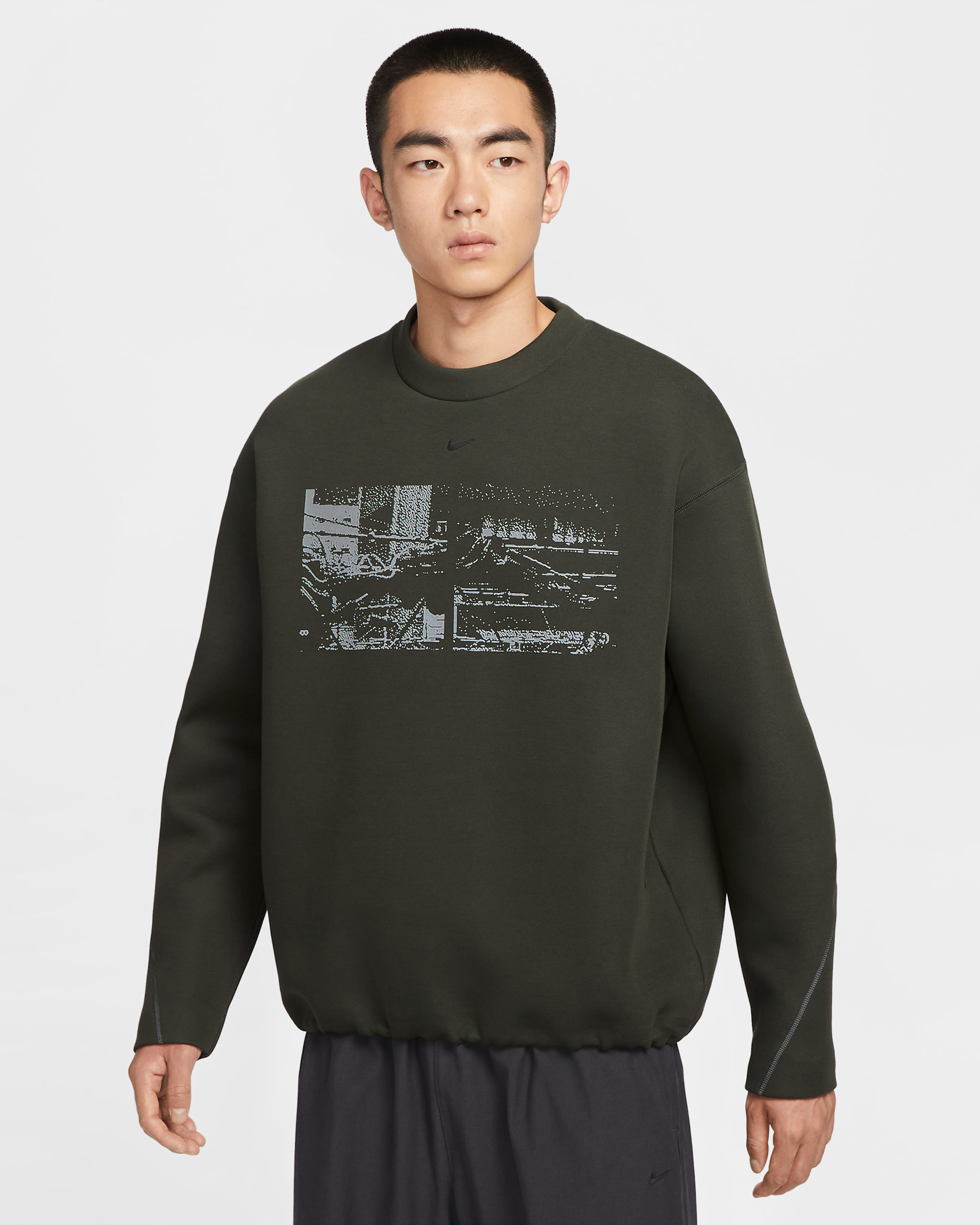 NIKE公式】ナイキ テック メンズ フリース クルー リフレクティブ